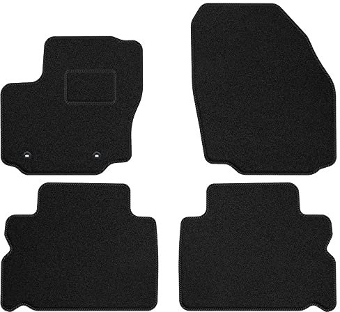 MOTOS Standard Velours-Fußmatten passend für Ford Galaxy II 2006-2015 5 Passagiere - Standard, Gewebt, Schwarz fußmatten Auto - Erleben Sie neuen Fahrkomfort mit einem Automatten Satz für Ihr Auto