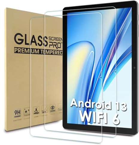 WD&CD 2 Piezas Protector de Pantalla Compatible para Blackview Tab 70 WiFi Cristal Templado, 10.1'' 9H Dureza, Alta Definicion, Cristal Templado Compatible con Blackview Tab 70 WiFi 10.1''