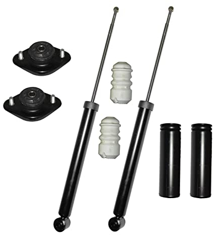 2x Stoßdämpfer Staubschutzsatz 2x Domlager Hinterachse für BMW3 E36 + Cabriolet + Compact + Coupe + Touring
