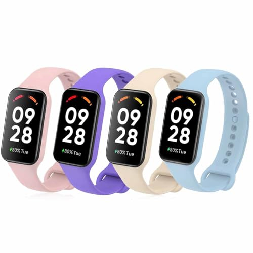 Sport Armband Kompatibel mit Samsung Galaxy Watch 7/6/5/4 40mm 44mm Herren Damen, No Gap 20mm Weiche Silikon Armbänder für Galaxy Watch FE 40 mm/6 Classic 43mm 47mm, 6 Stück Uhrenarmband