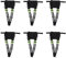Ronlok Radio de poche 6 radios de poche - Harnais de poitrine - Poche - Gilet - Sac de transport pour radio bidirectionnelle - Talkie walkie - Convient pour UV-5R - Noir + vert, Noir et vert