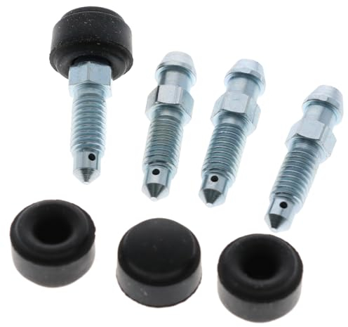 4X Bremssattel Entlüfterschraube Entlüftungsventile für VW Bus T2 T3 Audi BMW mit Kappen
