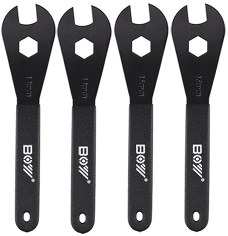 KMRDND Fahrrad Konusschlüssel Set Werkzeug (13, 14, 15, 16mm) Fahrrad Radnabe Achsmutter Installieren Entferner Radfahren Schraubenschlüssel