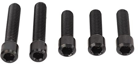 Derailleur Limit Screw, Corrosion Resistant M4 3pcs 13.5 2pcs 20mm Anti-Rust Cage Screws for Derailleur (Black)