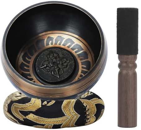 DiDiBirDi Tibetisches Klangschalen-Set für Heilung, Yoga, handgefertigt, Chakra-Aufbewahrung, spirituelle Gegenstände, Geschenk für Frauen, Klangtherapie, Entspannung