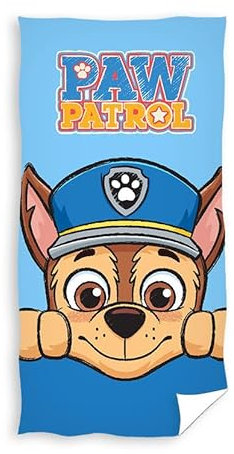 Carbotex kompatibel mit Paw Patrol Kinder-Handtuch 30 x 50 cm verschiedene Motive (Blau PAW221130-R)