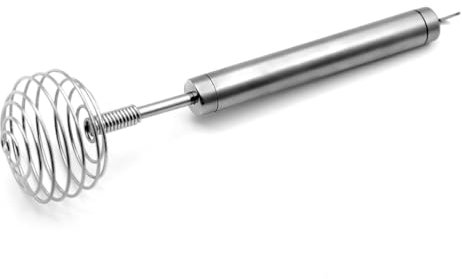 COLLBATH Batidora de Manual Utensilio de Cocina Batidora de Acero Inoxidable Batidor Manual de para Cocinar Hornear Té Y Leche