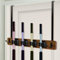 KTCINA Over The Door Broom Mop Holder with 4 Racks and 2 Hooks, Mop and Broom Organizer Door Mount Metal Broom Holder Utility Broom Gripper Tool Rack Organizer for Laundry