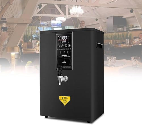 3000W Electric Instant Hot Water Dispenser,Commercial Hot Water Dispenser,Step-Heating Boiling Water Machine,Wall-Mounted Water Boilers,for Home Office,Black-50L