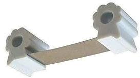 Arrêt/cale de porte au sol modèle lame de ressort, L.35mm, H.38mm, P.126mm, 1 pièce.