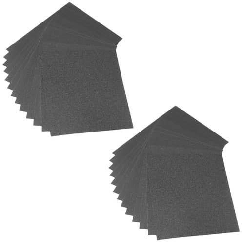 STAHLWERK 2 x Schleifpapier 12er Set 230 x 280 mm Siliziumcarbid-Schmirgelpapier | Schleifpads | Schleifmittel mit 60 | 80 | 100 | 120 | 180 | 240 Körnung zum Schleifen und Polieren