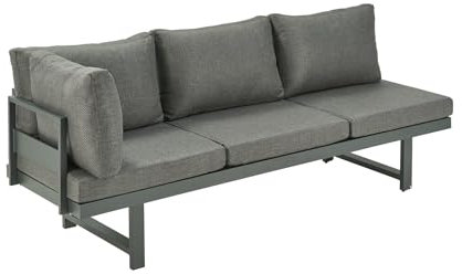 Liadomo Outdoor-Liege Callipo - 3-Sitzer Loungesofa - Multifunktionsliege - verstellbar - Aluminium-Gestell - Olefin-Polster - für Garten & Terrasse