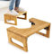 Kingbar Tabouret De Toilette, Pliante Bambou Toilettes Tabouret, pour Soulager Les Intestins Et Soulager La Constipation, Bain Tabouret pour Adultes Et Enfants, A