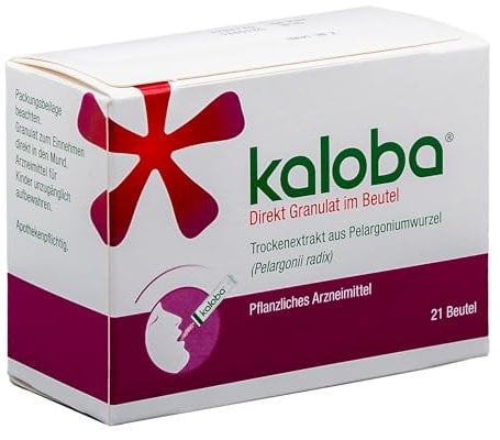 Kaloba Direkt Granulat – Pflanzliches Arzneimittel bei Erkältung & Bronchitis, bei viralen Infekten, Bakterien & festsitzendem Schleim, für Erwachsene & Kinder ab 6 Jahren, 21 St