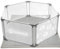 BabybeFun Laufstall Baby faltbar - stabil und flexibel - Laufgitter Baby - Absperrgitter - Playpen für Babys und Kleinkinder - sicherster Laufstall für sorgenfreie Eltern (Set mit Matte)