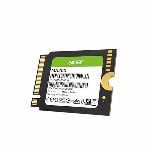 Glowster NVMe 512 GB PCIe 4x4 M.2 2230 SSD, hohe Übertragungsgeschwindigkeit, ideal für Spiele und Anwendungen.