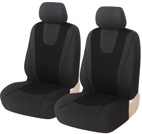 Sitzbezüge Auto Sitzkissen Für VOLVO C30 C70 S40 S60 S80 S90 V40 V50 V60 XC40 XC60 XC70 XC90 Autositzschutz Auto-Schonbezüge(2Seats-Black)