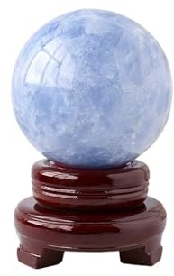 LTRAJUYNH FHVQRCUNS 1set 30-35mm Coelestin Kugel Kristall Blau Ball for Dekorative Fotografie