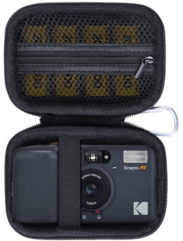 Lebakort Hard Case Compatible with Kodak Snapic A1 35mm Film Camera (Black) | Portable Storage,Travel,Hard Shell Protection