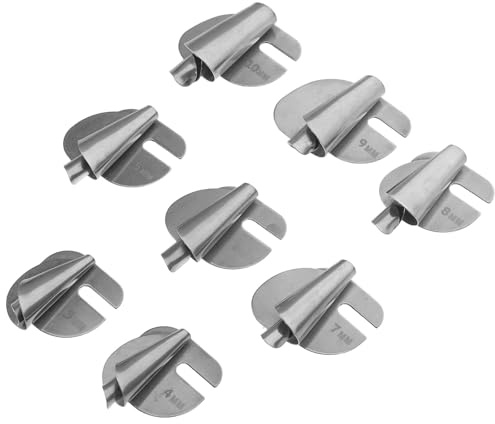 LALAFINA 8pièces Pied à Ourlet Roulé Acier Inoxydable pour Machine à Coudre Accessoires de Couture Robustes pour Finitions Ourlets