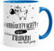 MoonWorks Kaffee-Tasse Einhorn Verrückt ich neee.. das hätte Mein Einhorn mit doch gesagt mit Innenfarbe blau Unisize