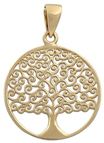 Minoplata Pendentif arbre de vie en or 18 carats. et 17 mm. Un bijou de grande valeur symbolique pour femme spéciale.