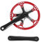Tbest Kurbelgarnitur 1Fach, Kurbelgarnitur 1Fach,Kettenradgarnitur Fahrrad Kurbelgarnitur Singlespeed Crankset,Fahrrad Kurbel Cranket 170Mm Mountain Ycle Road Kettenblatt Kettensatz