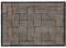 Schöner Wohnen Kollektion Fußmatte innen - Schmutzfangmatte 50 x 70 cm Gitter beige-anthrazit - rutschfeste Sauberlaufmatte - Fussmatte Haustür - Türmatte waschbar bei 30°C