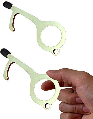 Yamyidar Contactless Door Handle Opener, Sub-finger Safe Way to Public Touch Keychain Tool Outdoor Gadget Accessory