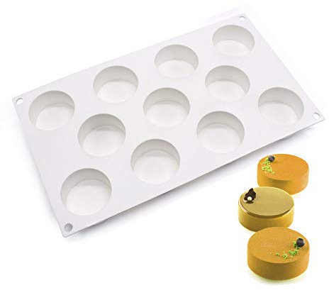 Stampi per torta in silicone 3D per stampi per dolci in silicone, forma a 11 fori 