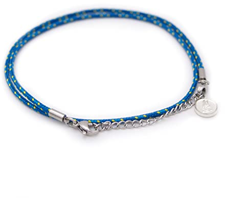 Wind Passion Bracelet de Cheville pour Femme, Acier Inoxydable Corde Réglable Chaîne de Pied Pour les Filles