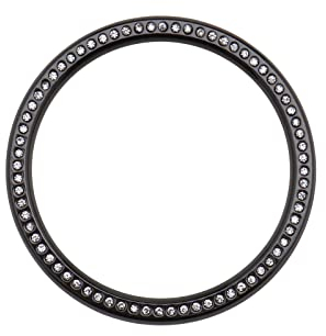 Create idea Smartwatch Bezel Ring 42mm Lünette Ring Styling Hülle Aufkleber Dekoration Selbstklebende Abdeckung Schwarz Kompatibel mit Galaxy Watch 4