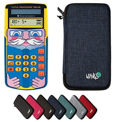 TI-Little Professor inkl. WYNGS Schutztasche Blau - Interaktiver Rechentrainer - Basic Set