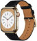 Docco Jette Correa de cuero compatible con Apple Watch Band de 41 mm, 40 mm, 38 mm(negro-dorado)