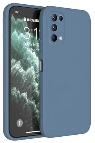 Topme Coque pour Oppo Find X3 Lite/Oppo Reno5 5G (6.43 inches) Etui Housse, Protecteur de Peau en Silicone TPU - Gris Lavande