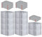 PROREGAL SparSet 10x Eurobox NextGen Grip mit Auflagedeckel & 4 roten Schiebeschnappverschlüssen, HxBxT 32x40x60cm, 65 L, Grau, Griffe geschlossen, Eurobehälter, Transportbox