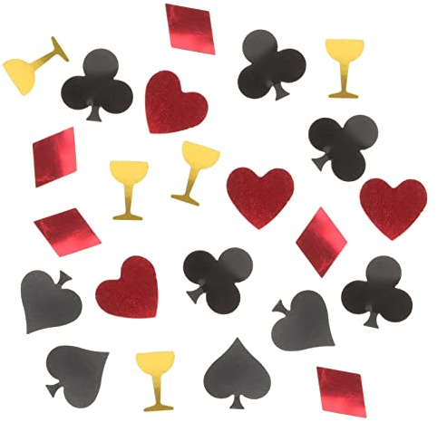 1 Packung Poker Konfetti Esszimmer Tischdeko Spieltisch Deko Herzdeko Poker Party Dekorationen Poker Konfetti Deko Konfetti Partytisch Konfetti Festival Konfetti