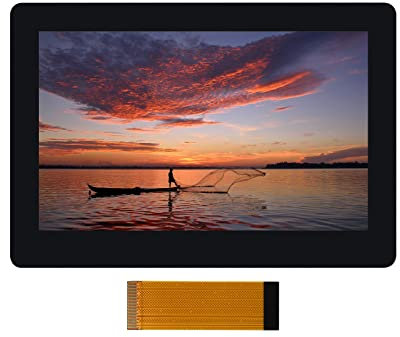 Pantalla Táctil de 5 Pulgadas DSI LCD para Raspberry Pi 4B/3B+/3A+/3B/2B/B+/A+, IPS Pantalla Táctil Delgada y Ligera con Resolución 800×480, Compatible con 5 Puntos Táctiles Capacitivo