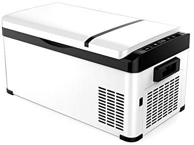 DieffematicBX Mini Frigo Car Accueil double usage Réfrigération Mini-congélateur 12V / 24V, voiture Réfrigérateur compresseur de réfrigération/congélation