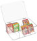 DearCal Tea Storage Boxes- Plastic Transparent Tea box with 8 compartments - Tea Bag Holder Kitchen Organizers for Tea Bags,Sugar, Coffee Pods