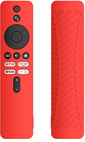 xhKJO Funda de Silicona Compatible con Xiaomi Mi Box 4K TV (2nd Gen) Remoto, Protectora de Case,Duradero Suave Carcasa de Silicona Cover Shell para Xiaomi Mi Box 4K TV Remote 2nd Generation (Rojo)