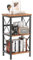 YMYNY Libreria, Scaffale a 3 Ripiani, Scaffale per piante, Scaffale per Microonde, per Bagno, Cucina, Ufficio, Studio, Stile Industriale, Camera da Letto 40×29×75CM Marrone Vintage HST008H