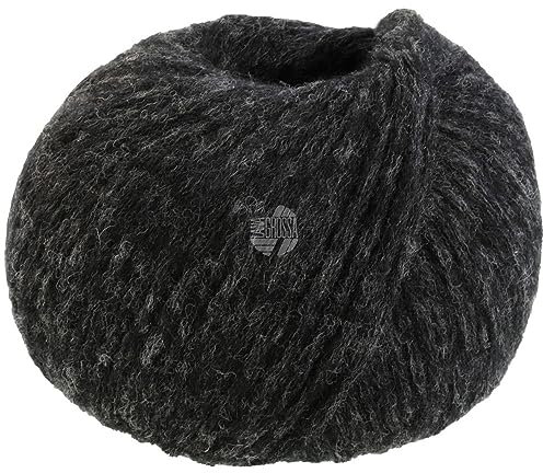 LANA GROSSA Spuma | Zartes Schlauchgarn mit hohem Naturfaseranteil | Handstrickgarn aus 80% Schurwolle (Merino Fein) & 20% Polyamid | 50g Wolle zum Stricken & Häkeln | 110m Garn FB5