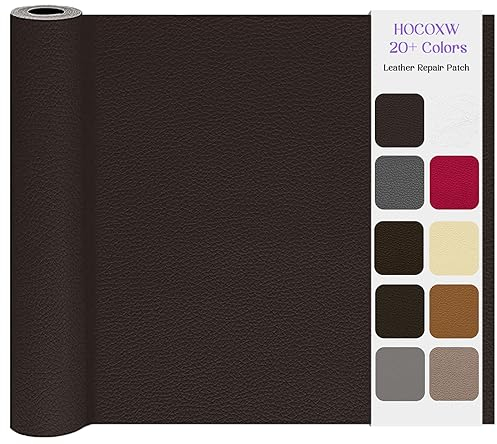 Kunstleder Selbstklebend Leder Reparatur Set, 40 x 160cm Lederflicken Selbstklebend, Kunstleder Reparaturset Leder Patch Kit für Sofa, Bürostuhl, Couch, Kopfteile, Möbel, Autositze, Taschen(Schwarz)