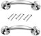 Chrome Plated Victorian Bow Shaped Handles 150mm Bow Door Pull Handle with Screw for Furniture Drawer Cupboard Cabinet Pulls Cupboards Pack of 2.