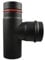 Pelletrohr DN 80mm, Längenelemente - Bogen 90° - T-Stück - Rosette (T-Stück DN 80 mm)