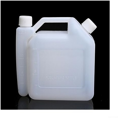 1l Huile Essence Carburant Mixage Bouteille Réservoir 2 Temps pour Tronçonneuse Tronçonneuse Tronçonneuse 1:25 50:1 pour Tronçonneuse Tondeuses à Gazon Ligne Débroussailleuse