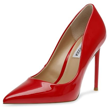 Steve Madden Vala, Scarpe décolleté Donna, Vernice Rosso Brillante, 40 EU
