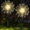 yowin Solarleuchten für Außen Garten 2 Stück 150 LED Solar Pusteblume Gartenbeleuchtung, 8 Modi Solarlampen Gartenstecker Winterfest Solarlicht Feuerwerk für Aussen Weg Balkon Blumenkasten Deko