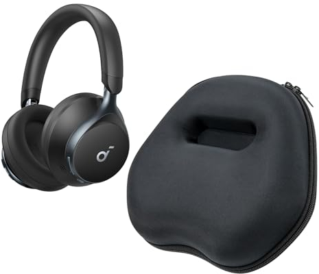 Growalleter Custodia da trasporto compatibile con cuffie Anker Soundcore Space One Pro, cuffie Bluetooth portatili, antiurto, protettiva, custodia rigida da viaggio per Space One Pro (blace)